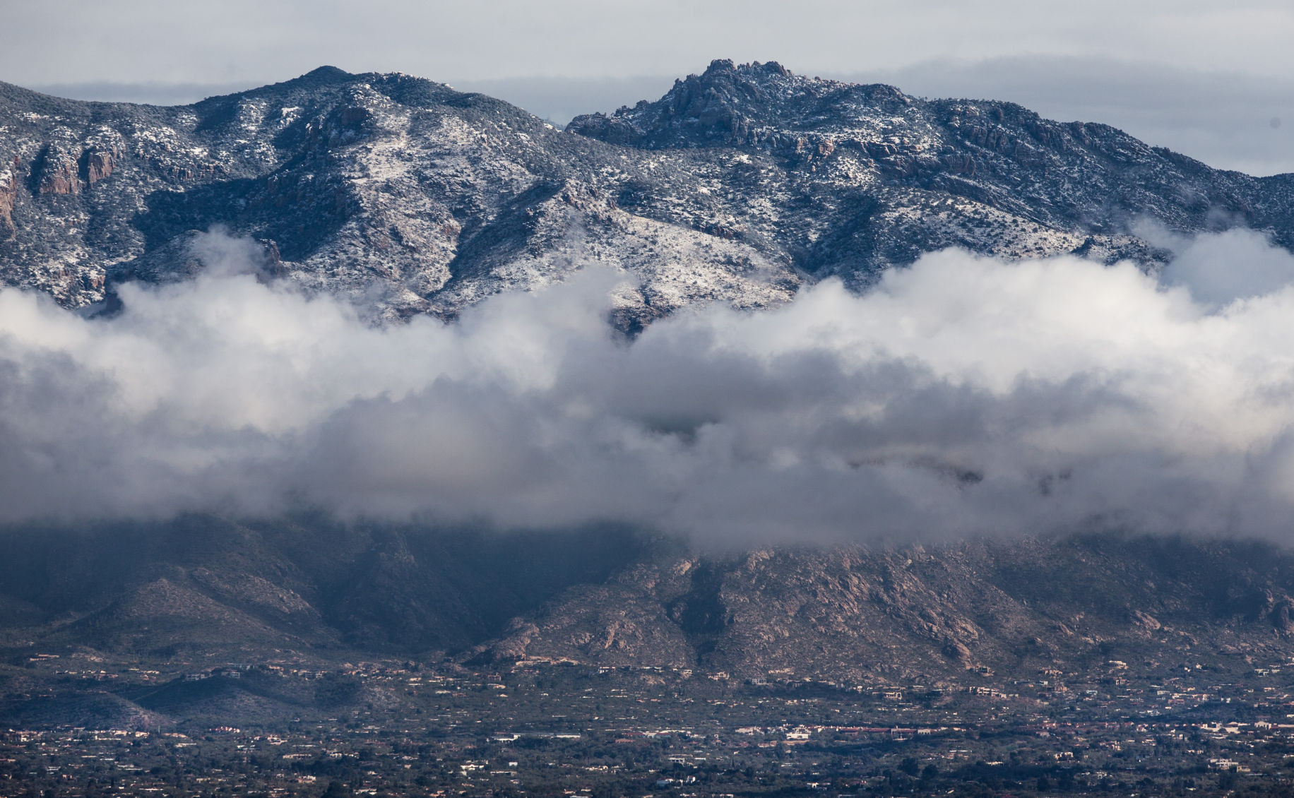 New Year's Day snow in Tucson